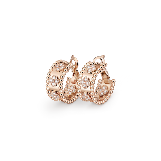 עגילי חישוק פרלה קלוורס