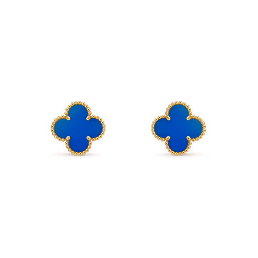 עגילי אלאמברה וינטג' עם אגת